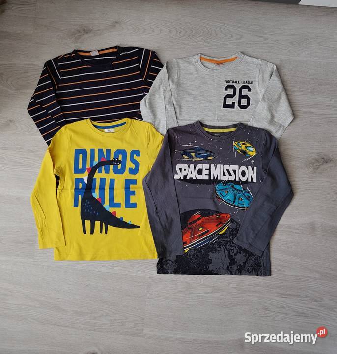 Bluzki 134 zestaw tshirt długi rękaw koszulki Ustka