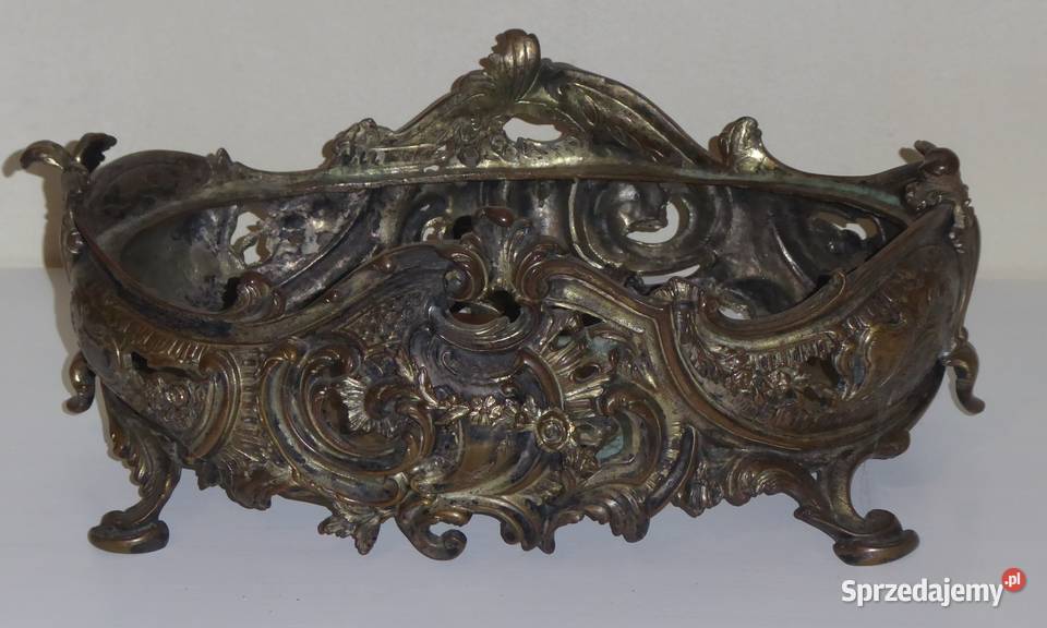 Antyczna ŻARDINIERA z brązu 42 styl Rokoko Wrocław