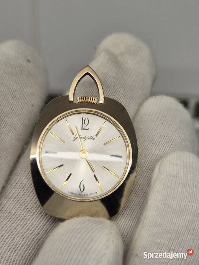 Rzadki unikalny zegarek naszyjnik Glashutte Damskie śląskie Chorzów sprzedam