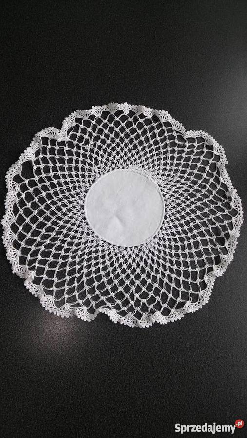 haft koronka serwetka serweta cudna rękodzieło