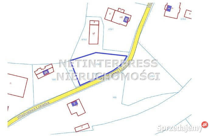 Grunt 807m2 Mysłakowice dolnośląskie