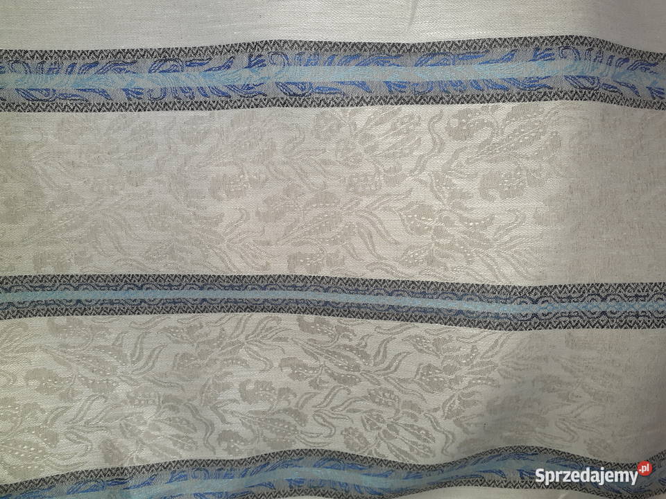 Tkanina lnianobawełniana żakardowa 235gm2 szer wielokolorowy Pozostałe Mińsk Mazowiecki