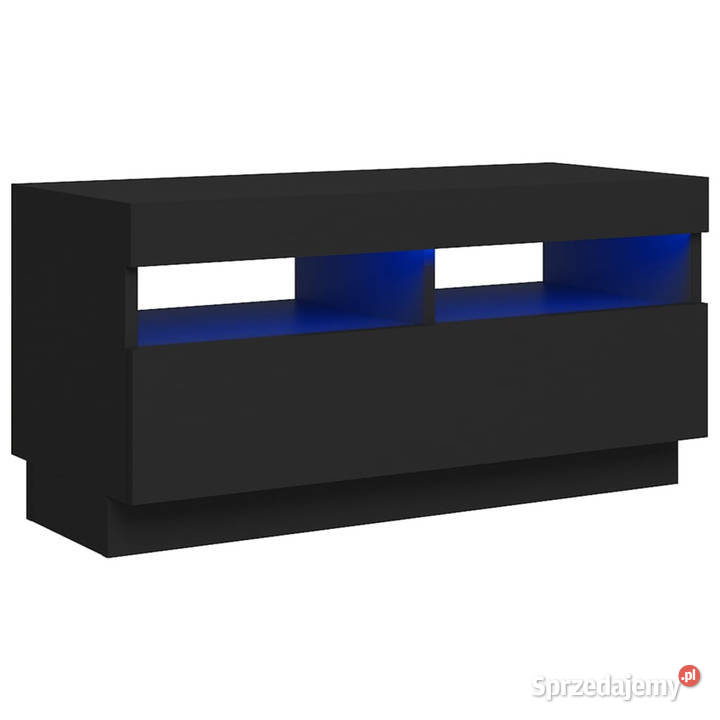 Szafka pod TV z oświetleniem LED czarna 80x35x40 Warszawa sprzedam