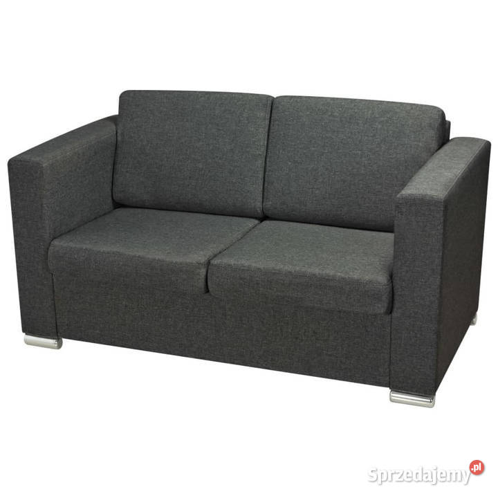 2 osobowa sofa tapicerowana ciemnoszara WM243583 mazowieckie Warszawa sprzedam