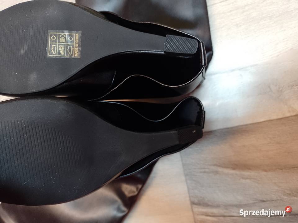 4243 Ekskluzywne czarne wygodne Kozaki kowbojki Kraków