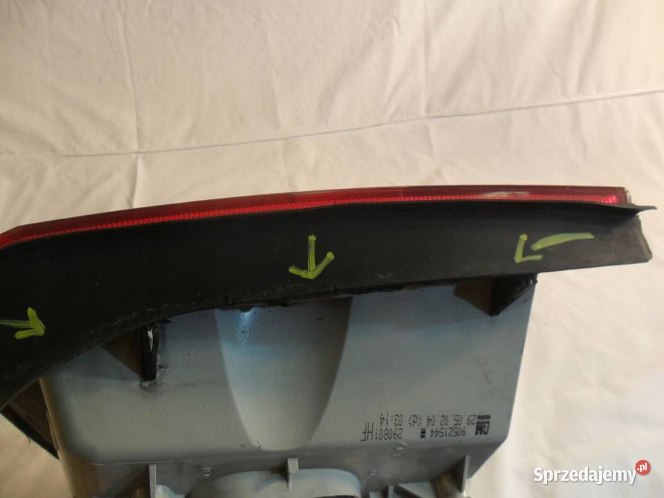 Opel Astra G lampa prawa tylna prawy tył osobowe Lampy tylne Nowy Tomyśl
