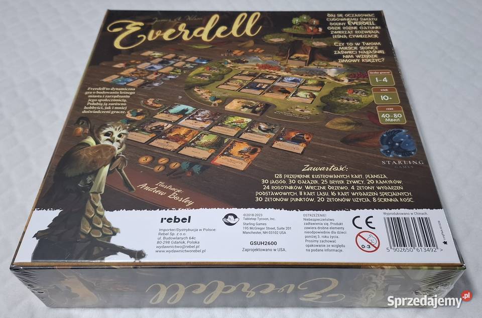 Gra planszowa Everdell edycja polska Rebel nowa Czeladź