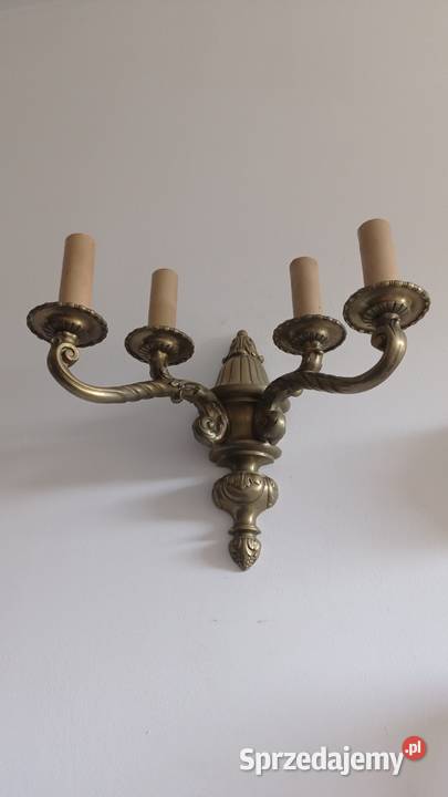 Stare mosiężne kinkiety klinkiety kujawsko-pomorskie Włocławek