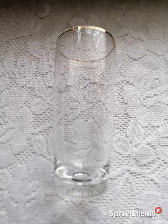 Szklankaszklaneczka ze złotym paskiem wys12 Łódź