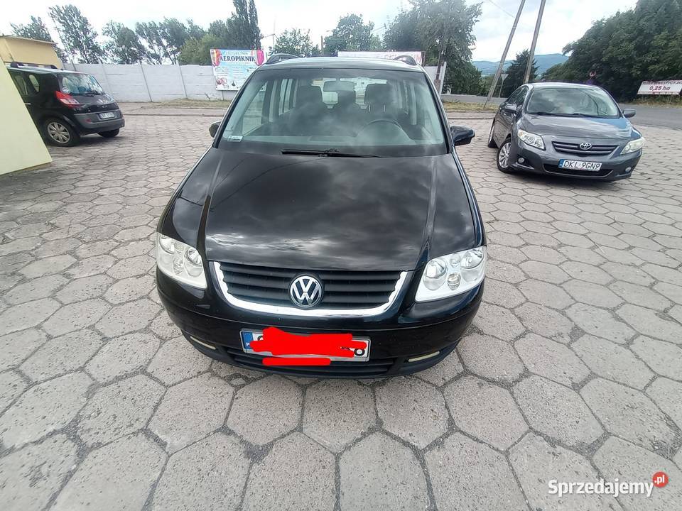 Śliczny VW Touran 7 osobowy zamiana centralny zamek Paczków