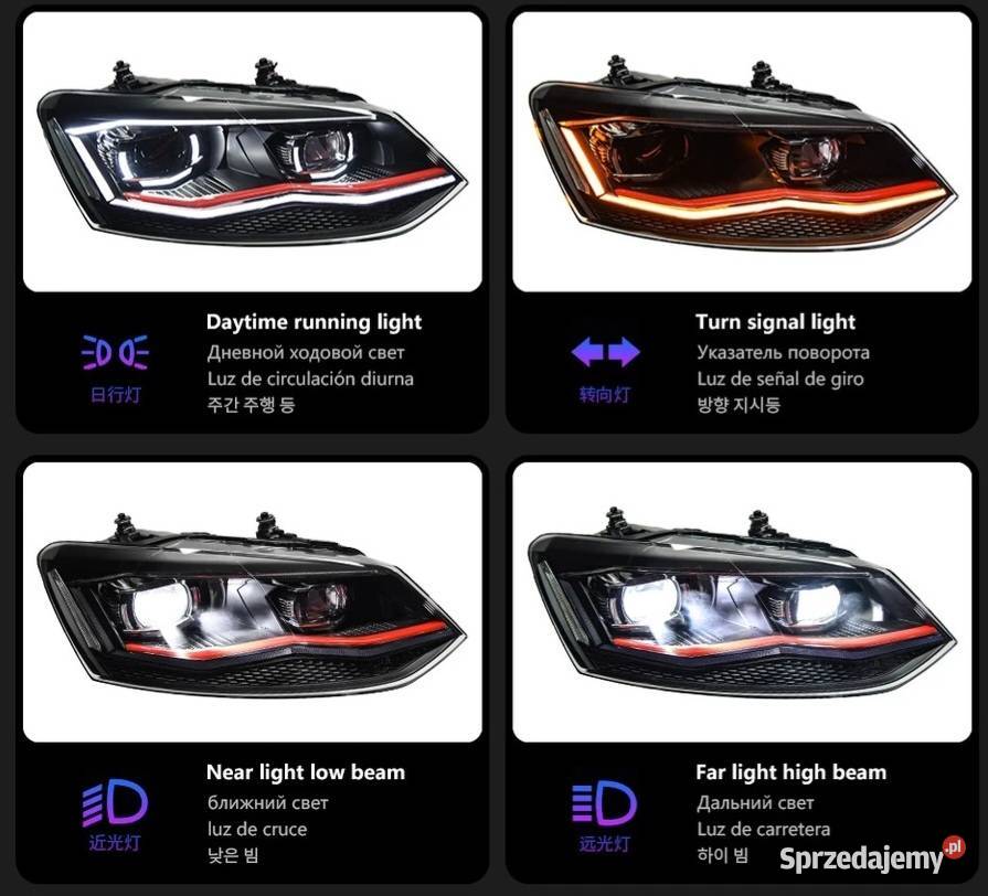 NOWE lampy przednie lampa przód VW Polo MK5 2009 osobowe