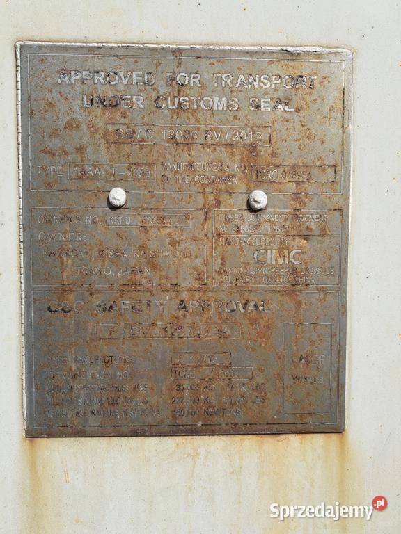 40HCRF CHŁODNIA 12 METROWA PRODUKCJA 2015 Gdynia