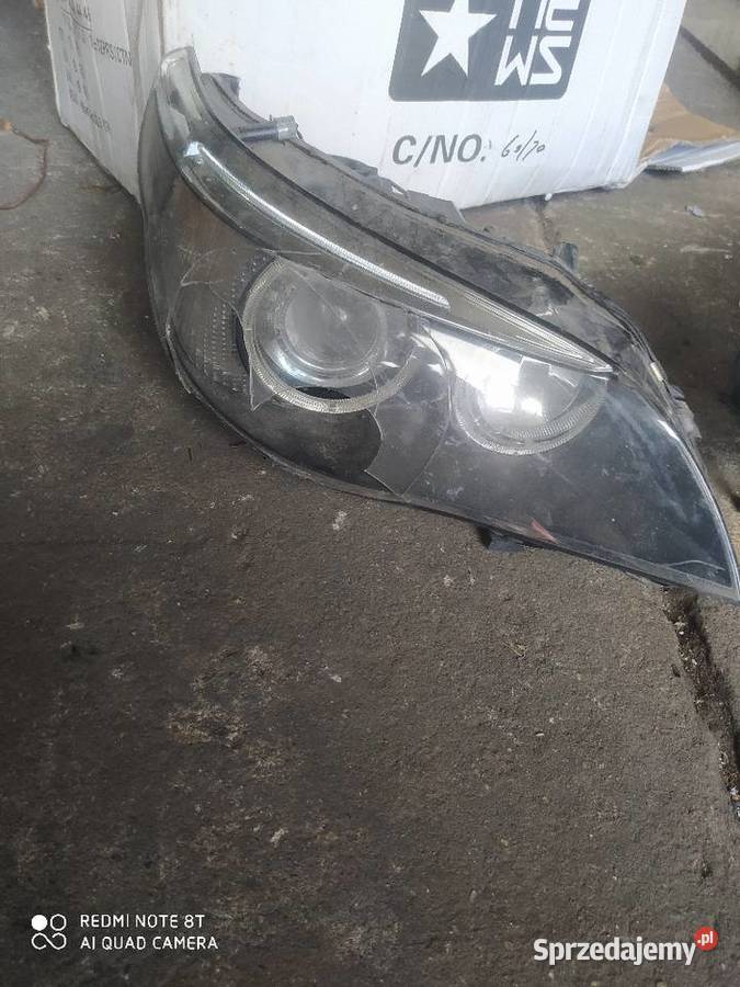 Lampy BMW e60 bixenon skretny uszkodzone Ostrów Wielkopolski