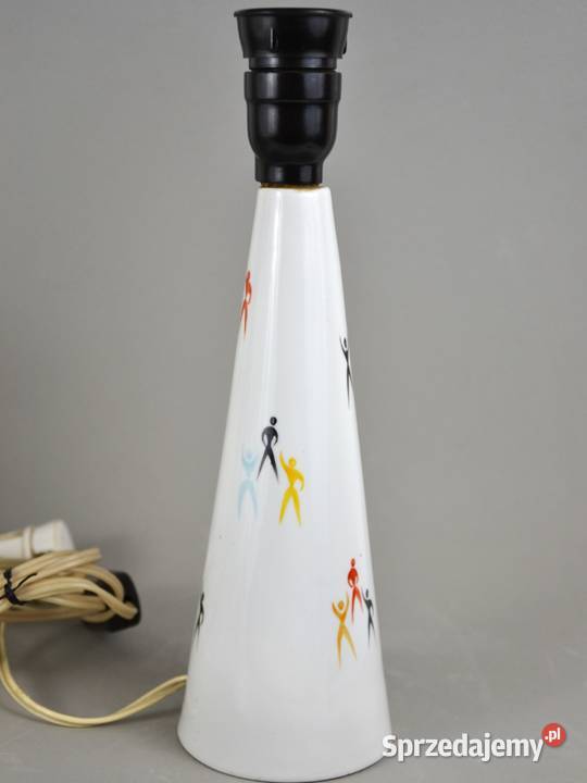 look lampa stołowa porcelana Hollohaza pikasy Bronisze sprzedam
