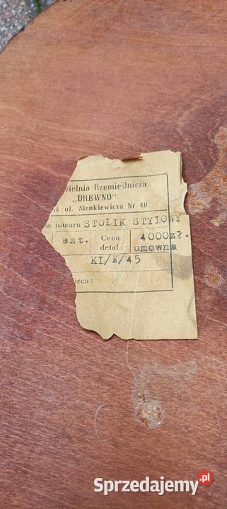 Piękny stolik kawowy Vintage mazowieckie