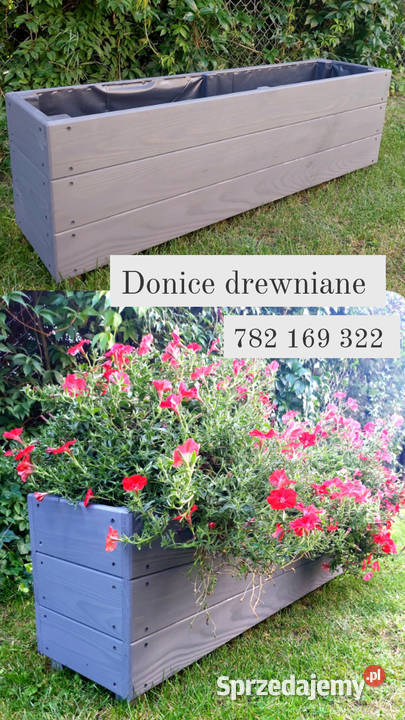 Donica drewniana skrzynia masywna mazowieckie sprzedam