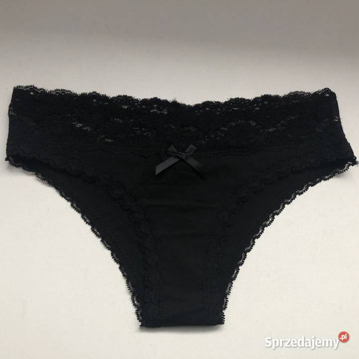 czarne majtki xs 34 Censored koronka z koronką Figi i stringi