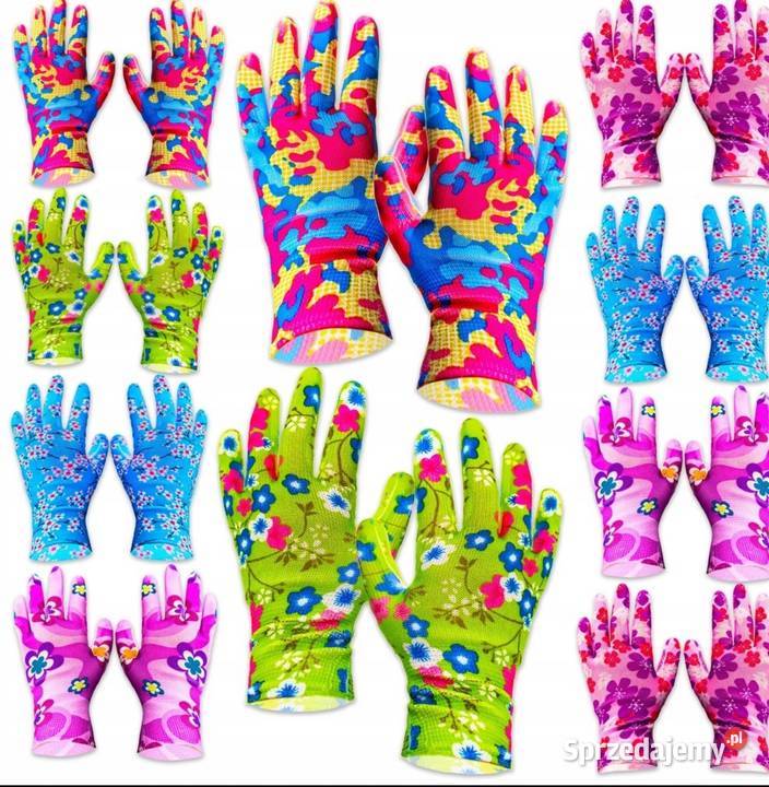 Rękawiczki ogrodowe damskie robocze mix koloru Rękawiczki ochronne małopolskie Mogilany sprzedam