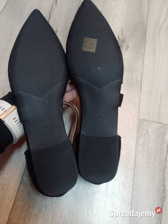 43 Czarne bogato zdobione baleriny wieczorowe małopolskie Kraków sprzedam