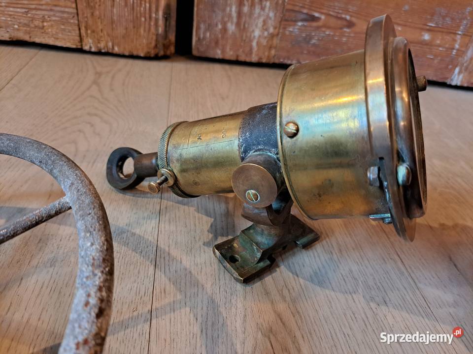 Mosiężny mechaniczny log z żaglowca Warszawa