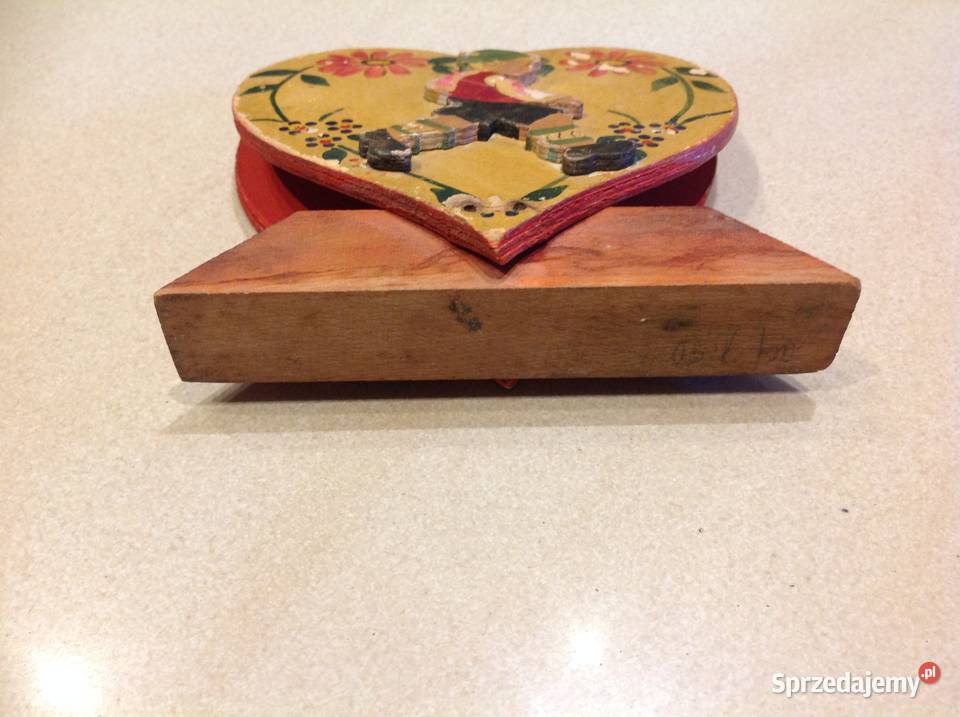 Serwetnik Drewniany Stary