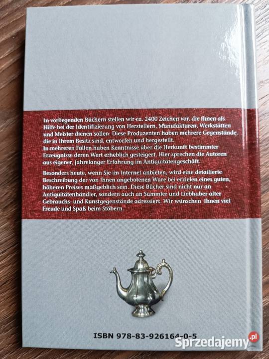 Znaki na niemieckich srebrach i platerach NOWE Antyki Szczyrk