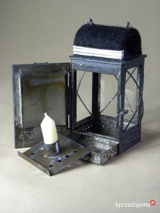 Stara niemiecka strażacka lampa lampka świecowa Legnica sprzedam