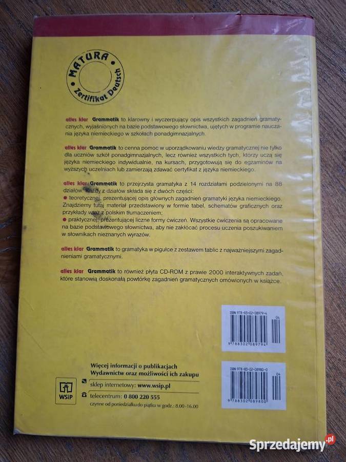 alles klar Grammatik tablice CD WSiP małopolskie Kraków