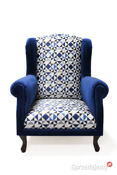 Stylowy Fotel Uszak Skandynawski Wygodny wielkopolskie Kazimierz Biskupi