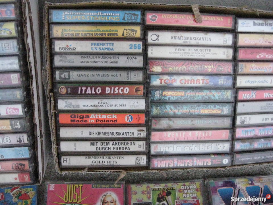 Stare kasety magnetofonowe duży zestaw Grodziczno