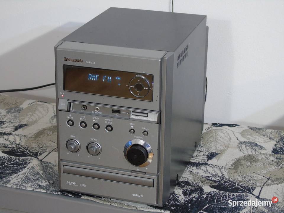 Wieża Panasonic SAPMX4 USB mp3 RDS CD AUX Jasło