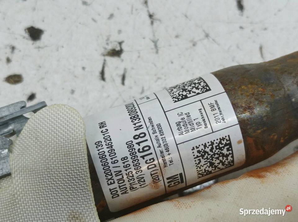 KURTYNA PRAWA LEWA KOMPLET KOMBI Opel Astra IV Poduszki powietrzne