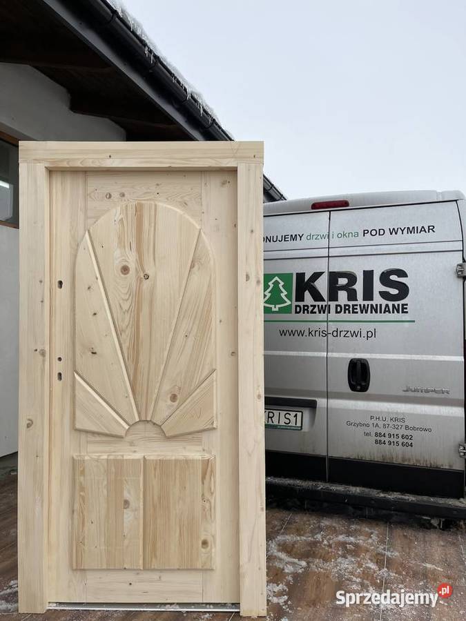 Restless Repel consumer Drzwi drewniane świerkowe ocieplane góralskie CAŁY KRAJ Bobrowo -  Sprzedajemy.pl