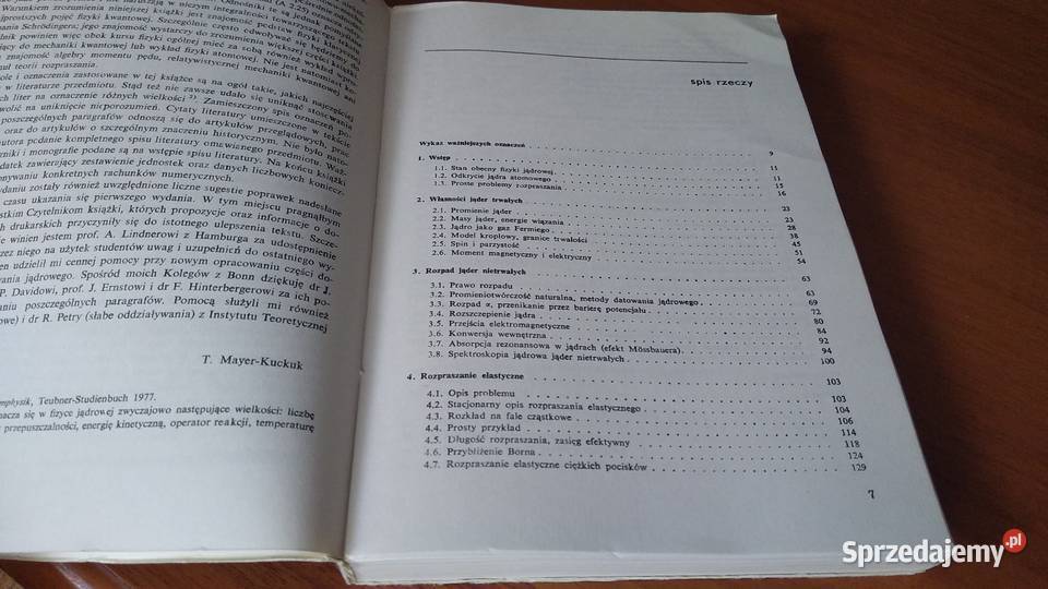 Fizyka jądrowa Theo MayerKuckuk 1987 Podręczniki pomorskie Gdańsk