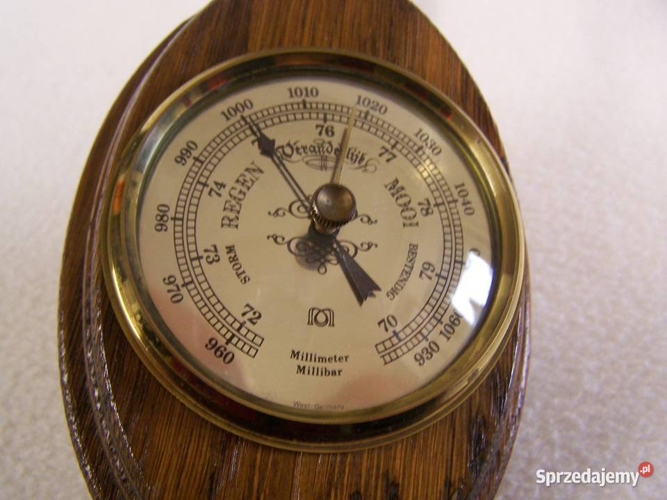 Stylowa stacja pogodowa z WestGermany barometr Zegary Koszalin