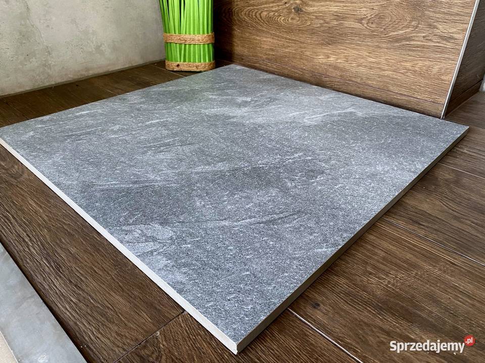 GRUBE szare 2 PŁYTY NA TARAS 60X60 ŻYŁKI gatunek Łask