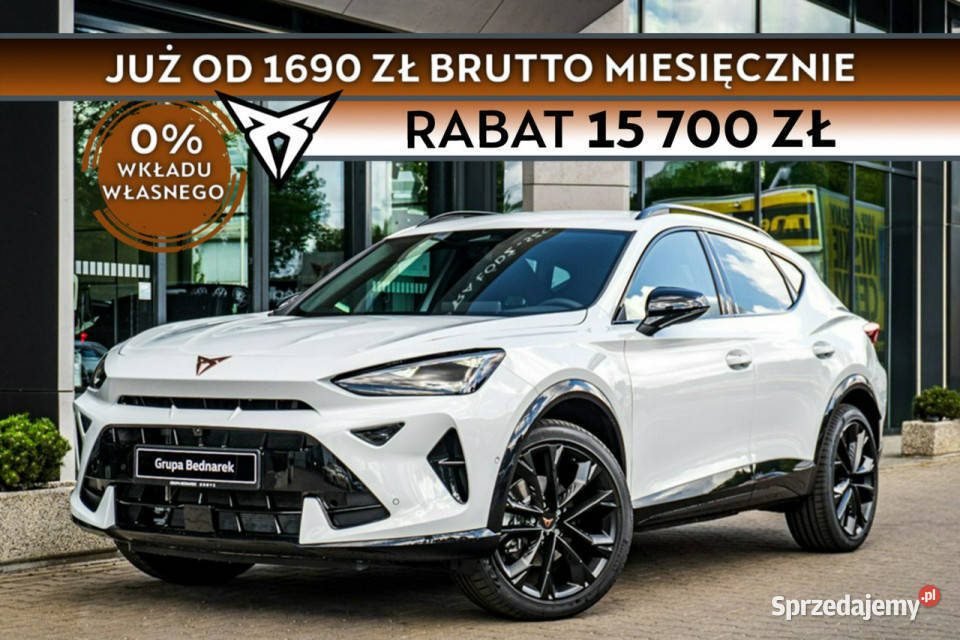 Cupra Formentor 15 TSI 150 Dostępny ręki elektrycznie ustawiane fotele Łódź sprzedam