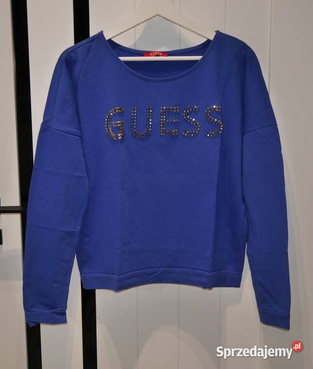 Guess śliczna chabrowa bluzka 36 S