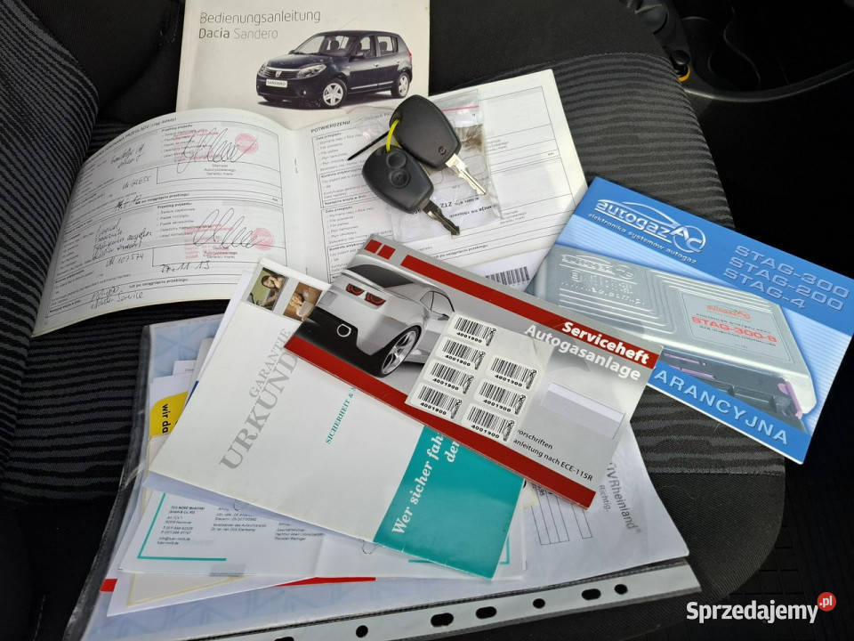 Dacia Sandero 14 MPi Benzyna Gaz Bezwypadkowy isofix Lublin