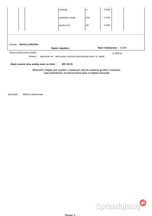 Sprzedam 210ha ziemi ze starą bazą dawnego PGR warmińsko-mazurskie Wągródka