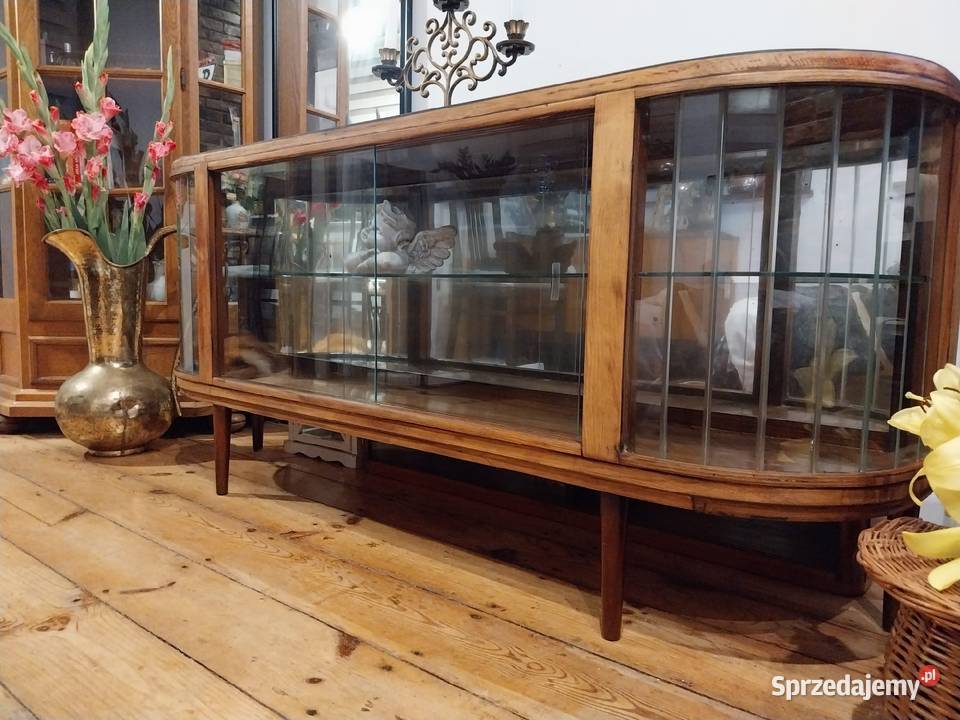 Witryna komoda retro prl szafka rtv art deco Gdańsk
