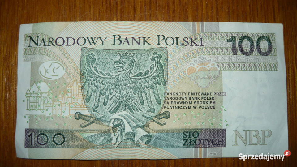 Banknot 100 seria AA 2012 r Sokółka