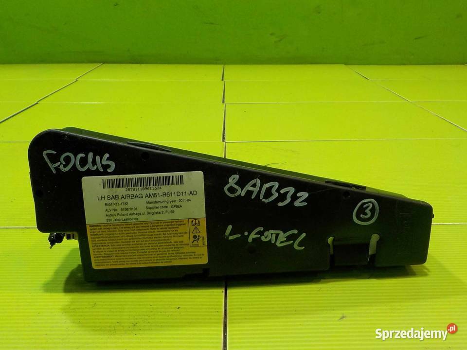 FOCUS MK3 11r AIRBAG poduszka fotela lewa osobowe Suków