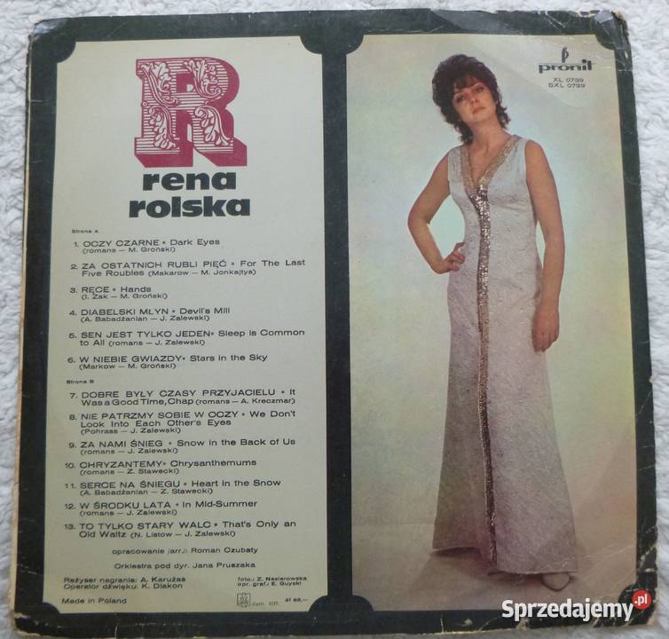 Płyta winylowa LP Rena Rolska Oczy czarne Warszawa sprzedam