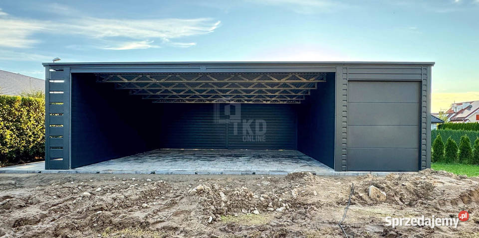 Wiata samochodowa 6x6m Garaz blaszany 25x6m Leszno