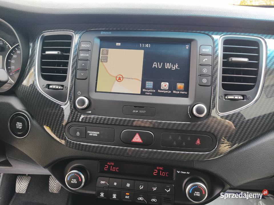 Kia Carens 7 Osobowy polift duża navi kamera 17 Samochody osobowe