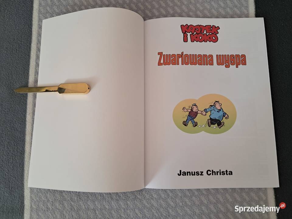Książka komiks Kajtek i Koko Zwariowana wyspa J Kraków