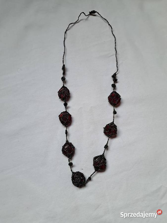 Naszyjnik handmade z kamieniami w kolorze małopolskie Brzesko sprzedam