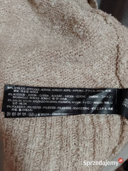 38M ZARA Ekskluzywny sweter oversize kardigan z małopolskie Kraków sprzedam