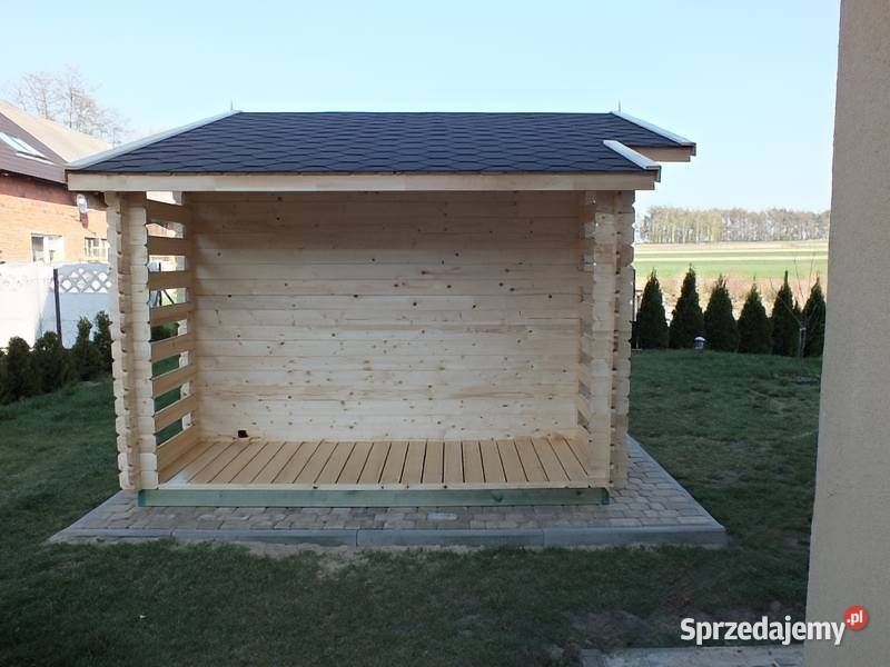 DOMEK GRZEŚ 5x3 Z PRZYBUDÓWKĄ OGRODOWY DREWUTNIA Parzymiechy